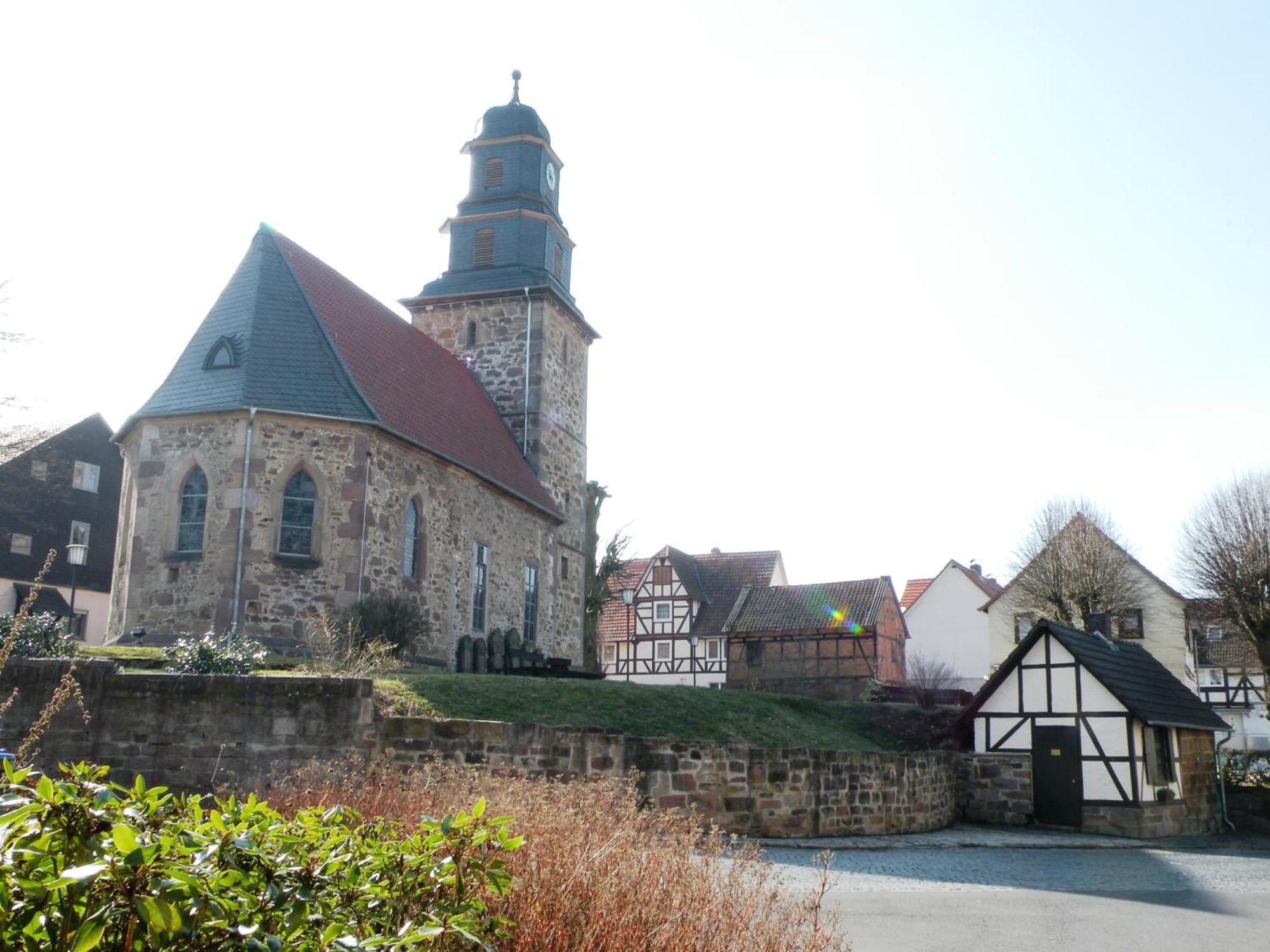 Ferienwohnung Hollestuebchen Lichtenau Exterior foto